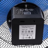 GloboStar® SOLARO-FAN 85351 Solar Fan Αυτόνομος Ηλιακός Επιδαπέδιος Ανεμιστήρας 25W 2 Λειτουργιών Ρεύματος με AC 220-240V ή με Φωτοβολταϊκό Panel 9V 12W & Επαναφορτιζόμενη Μπαταρία Li-ion 7.4V 4400mAh - 12 Ταχύτητες - Ενσωματωμένο USB 2.0 Charger Συσκευών