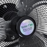 GloboStar® SOLARO-FAN 85352 Solar Fan Αυτόνομος Ηλιακός Επιδαπέδιος Ανεμιστήρας 25W 2 Λειτουργιών Ρεύματος με AC 220-240V ή με Φωτοβολταϊκό Panel 9V 12W & Επαναφορτιζόμενη Μπαταρία Li-ion 7.4V 4400mAh - 12 Ταχύτητες - Ενσωματωμένο USB 2.0 Charger Συσκευών