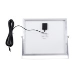 GloboStar® SOLARE-FAN 85358 Solar Fan Αυτόνομος Ηλιακός Επιδαπέδιος Ανεμιστήρας 25W 2 Λειτουργιών Ρεύματος με AC 220-240V ή με Φωτοβολταϊκό Panel 9V 15W & Επαναφορτιζόμενη Μπαταρία Li-ion 7.4V 6000mAh - 12 Ταχύτητες - Ασύρματο Χειριστήριο - Ενσωματωμένο U