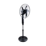 GloboStar® SOLARE-FAN 85358 Solar Fan Αυτόνομος Ηλιακός Επιδαπέδιος Ανεμιστήρας 25W 2 Λειτουργιών Ρεύματος με AC 220-240V ή με Φωτοβολταϊκό Panel 9V 15W & Επαναφορτιζόμενη Μπαταρία Li-ion 7.4V 6000mAh - 12 Ταχύτητες - Ασύρματο Χειριστήριο - Ενσωματωμένο U
