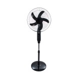 GloboStar® SOLARE-FAN 85358 Solar Fan Αυτόνομος Ηλιακός Επιδαπέδιος Ανεμιστήρας 25W 2 Λειτουργιών Ρεύματος με AC 220-240V ή με Φωτοβολταϊκό Panel 9V 15W & Επαναφορτιζόμενη Μπαταρία Li-ion 7.4V 6000mAh - 12 Ταχύτητες - Ασύρματο Χειριστήριο - Ενσωματωμένο U