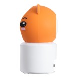 GloboStar® 86081 Επιτραπέζια Κάμερα WiFi HD 1080P 350° Διπλή Κατέυθυνση Ομιλίας & Ανιχνευτή Κίνησης - Απομακρυσμένος Έλεγχος Body Auto Tracking IP20 - Πορτοκαλί Λευκό - Φ8 x Υ13cm - 2 Χρόνια Εγγύηση