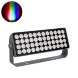 GloboStar® FLOOD-SENA 90733 Προβολέας Wall Washer για Φωτισμό Κτιρίων LED 600W 33490lm 15° DC 24V Αδιάβροχο IP65 Μ54 x Π13 x Υ25cm RGBW DMX512 - Γκρι Ανθρακί - 3 Years Warranty