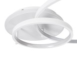 GLOBOSTAR® NEMESIS 61106 Μοντέρνο Φωτιστικό Οροφής LED 67W 6700lm 360° AC 220-240V IP20 Ρυθμιζόμενο Λευκό CCT με Χειριστήριο από 2700K έως 6000K Dimmable - Lumileds SMD Chip - Λευκό Ματ - Μ84 x Π45 x Υ13cm - 3 Χρόνια Εγγύηση