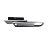 GLOBOSTAR® SQUARO 61231 Μοντέρνο Φωτιστικό Οροφής LED 75W 7500lm 360° AC 220-240V IP20 Ρυθμιζόμενο Λευκό CCT με Χειριστήριο από 2700K έως 6000K Dimmable - Lumileds SMD Chip - Μαύρο Ματ - Μ48.5 x Π51 x Υ9cm - 3 Χρόνια Εγγύηση
