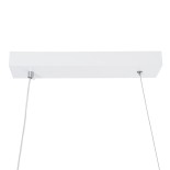 GLOBOSTAR® MORALES 61276 Μοντέρνο Κρεμαστό Φωτιστικό Οροφής LED 54W 5400lm 300° AC 220-240V IP20 Ρυθμιζόμενο Λευκό CCT με Χειριστήριο από 2700K έως 6000K Dimmable - Lumileds SMD Chip - Λευκό Ματ - Μ90 x Π14 x Υ14cm - 3 Χρόνια Εγγύηση