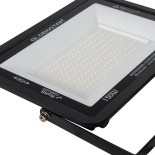 GloboStar® ATLAS 61429 Επαγγελματικός Προβολέας LED 150W 18000lm 120° AC 220-240V - Αδιάβροχος IP67 - Μ32 x Π4 x Υ23cm - Μαύρο - Φυσικό Λευκό 4500K - LUMILEDS Chips - TÜV Rheinland Certified - 5 Years Warranty
