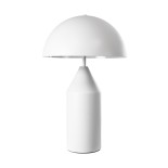 GLOBOSTAR® URANUS-M 61454 Μοντέρνο Επιτραπέζιο Φωτιστικό Πορτατίφ με Ντουί 2 x E27 AC 220-240V IP20 - Λευκό - Μ35 x Π35 x Υ54cm
