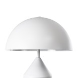 GLOBOSTAR® URANUS-M 61454 Μοντέρνο Επιτραπέζιο Φωτιστικό Πορτατίφ με Ντουί 2 x E27 AC 220-240V IP20 - Λευκό - Μ35 x Π35 x Υ54cm