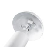 GLOBOSTAR® URANUS-M 61454 Μοντέρνο Επιτραπέζιο Φωτιστικό Πορτατίφ με Ντουί 2 x E27 AC 220-240V IP20 - Λευκό - Μ35 x Π35 x Υ54cm