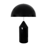 GloboStar® URANUS-L 61457 Μοντέρνο Επιτραπέζιο Φωτιστικό Πορτατίφ Δίφωτο 2 x E27 IP20 Μαύρο & Λευκό Μέταλλο - Μ50 x Π50 x Υ77cm