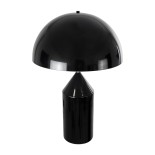 GloboStar® URANUS-L 61457 Μοντέρνο Επιτραπέζιο Φωτιστικό Πορτατίφ Δίφωτο 2 x E27 IP20 Μαύρο & Λευκό Μέταλλο - Μ50 x Π50 x Υ77cm
