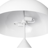GLOBOSTAR® URANUS-L 61458 Μοντέρνο Επιτραπέζιο Φωτιστικό Πορτατίφ με Ντουί 2 x E27 AC 220-240V IP20 - Λευκό - Μ50 x Π50 x Υ77cm