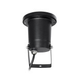 GloboStar® GARDELINI 61481 Καρφωτό Κινούμενο Φωτιστικό Σποτ Κήπου με Ντουί 1 x GU10 VDE Certified AC 220-240V Αδιάβροχο IP65 - Σώμα Αλουμινίου & Υψηλής Αντοχής Tempered Glass & Μ40cm VDE Καλώδιο Σύνδεσης - Φ10 x Υ30cm - Μαύρο - 5 Χρόνια Εγγύηση
