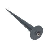 GloboStar® GARDELINI 61482 Καρφωτό Κινούμενο Φωτιστικό Σποτ Κήπου με Ντουί 1 x GU10 VDE Certified AC 220-240V Αδιάβροχο IP65 - Σώμα Αλουμινίου & Υψηλής Αντοχής Tempered Glass & Μ40cm VDE Καλώδιο Σύνδεσης - Φ10 x Υ30cm - Γκρι Ανθρακί - 5 Χρόνια Εγγύηση
