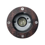 GloboStar® GARDELINI 61484 Καρφωτό Κινούμενο Φωτιστικό Σποτ Κήπου με Ντουί 1 x GU10 VDE Certified AC 220-240V Αδιάβροχο IP65 - Σώμα Αλουμινίου & Υψηλής Αντοχής Tempered Glass & Μ40cm VDE Καλώδιο Σύνδεσης - Φ10 x Υ30cm - Καφέ Εφέ Σκουριάς - 5 Χρόνια Εγγύησ