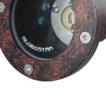 GloboStar® GARDELINI 61484 Καρφωτό Κινούμενο Φωτιστικό Σποτ Κήπου με Ντουί 1 x GU10 VDE Certified AC 220-240V Αδιάβροχο IP65 - Σώμα Αλουμινίου & Υψηλής Αντοχής Tempered Glass & Μ40cm VDE Καλώδιο Σύνδεσης - Φ10 x Υ30cm - Καφέ Εφέ Σκουριάς - 5 Χρόνια Εγγύησ