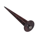 GloboStar® GARDELINI 61484 Καρφωτό Κινούμενο Φωτιστικό Σποτ Κήπου με Ντουί 1 x GU10 VDE Certified AC 220-240V Αδιάβροχο IP65 - Σώμα Αλουμινίου & Υψηλής Αντοχής Tempered Glass & Μ40cm VDE Καλώδιο Σύνδεσης - Φ10 x Υ30cm - Καφέ Εφέ Σκουριάς - 5 Χρόνια Εγγύησ