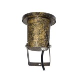 GloboStar® GARDELINI 61485 Καρφωτό Κινούμενο Φωτιστικό Σποτ Κήπου με Ντουί 1 x GU10 VDE Certified AC 220-240V Αδιάβροχο IP65 - Σώμα Αλουμινίου & Υψηλής Αντοχής Tempered Glass & Μ40cm VDE Καλώδιο Σύνδεσης - Φ10 x Υ30cm - Χρυσό Εφέ Σκουριάς - 5 Χρόνια Εγγύη