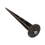 GloboStar® GARDELINI 61485 Καρφωτό Κινούμενο Φωτιστικό Σποτ Κήπου με Ντουί 1 x GU10 VDE Certified AC 220-240V Αδιάβροχο IP65 - Σώμα Αλουμινίου & Υψηλής Αντοχής Tempered Glass & Μ40cm VDE Καλώδιο Σύνδεσης - Φ10 x Υ30cm - Χρυσό Εφέ Σκουριάς - 5 Χρόνια Εγγύη