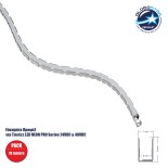 GloboStar® NEONPRO 61698 Εύκαμπτη Βάση Στήριξης για την NEONPRO Professional Neon Flex LED 10W/m 24VDC & 48VDC με Π6 x Υ1.2cm - Ασημί - Μ1000 x Π0.7 x Υ1.2cm - Πακέτο 1 Τεμάχιο των 10 Μέτρων