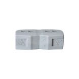 GloboStar® FAST-CONNECT 69911 Διπλή Κλέμα Ταχείας Σύνδεσης & Διακλάδωσης Καλωδίων - 2 x Είσοδοι & 2 x Έξοδοι με Συμβατή Διατομή Καλωδίων 0.08mm² έως 2.5mm² - 250V/4KV 32A Max - Μ2 x Π4 x Υ1.5cm - Γκρι με Πορτοκαλί & Μπλε - Πακέτο 5 Τεμαχίων - 5 Years Warr
