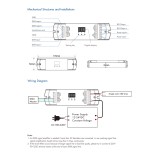 GloboStar® 71446 D1-L SKYDANCE DC DMX & RDM Dimmer High Speed Controller / Decoder 1 Καναλιού DC 12-24V 1 x 15.5A 360W - Max 15.5A 360W - IP20 Μ17 x Π5 x Υ2.5cm - 5 Years Warranty