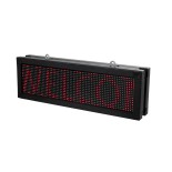 GLOBOSTAR®DISPLAY 90268 Κυλιόμενη Ψηφιακή Επιγραφή 64x16cm P10 Διπλής Όψης LED AC 220-240V Αδιάβροχο IP65 Κόκκινο - WiFi Control μέσω FK APP - Αισθητήρας Θερμοκρασίας & Υγρασίας - Μ70.5 x Π11 x Υ22.5cm - 2 Χρόνια Εγγύηση
