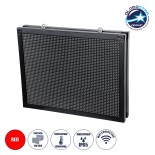 GloboStar® DISPLAY 90288 LED Scrolling Display 64x48cm - Κυλιόμενη Ψηφιακή Πινακίδα / Επιγραφή Διπλής Όψης P10 LED SMD AC 220-240V - Λειτουργία μέσω Wi-Fi με Εφαρμογή APP - Αισθήτηρας Θερμοκρασίας και Υγρασίας - Αδιάβροχο IP65 - Μ70 x Π11 x Υ54.5cm - Κόκκ