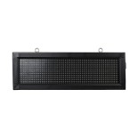 GloboStar® DISPLAY 90309 LED Scrolling Display 64x16cm - Κυλιόμενη Ψηφιακή Πινακίδα / Επιγραφή Μονής Όψης P10 LED SMD AC 220-240V - Λειτουργία μέσω Wi-Fi με Εφαρμογή APP - Αισθήτηρας Θερμοκρασίας και Υγρασίας - Αδιάβροχο IP65 - Μ72 x Π9 x Υ24cm - Πορτοκαλ
