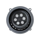GloboStar® FLOOD-MILO 90736 Κινούμενος Προβολέας - Σποτ Φωτισμού Wall Washer για Φωτισμό Κτιρίων LED 12W 1020lm 10° DC 24V Αδιάβροχο IP67 Φ17 x Υ26cm RGBW DMX512 - Γκρι Ανθρακί - 3 Χρόνια Εγγύηση