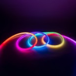 GLOBOSTAR® NEONIO 90756 Ψηφιακή Pixel Addressable Ταινία Neon Flex LED 14.4W/m 864lm/m 360° DC 12V Αδιάβροχο IP67 60 x SMD 5050 Chip/m 20 x Pixel/m Πολύχρωμο RGB Dimmable SPI/TTL Protocol IC SM16703P/WS2811/WS2812 - Μ1000 x Π2 x Υ2cm - Ρολό 10 Μέτρων - 2 