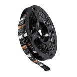 GloboStar® DIGISTRIP 90759 Set RGB Strip - Σετ Ταινίας 5 Μέτρων με Controller & Bluetooth Mobile APP - LED SMD 5050 36W/5m 150LED/5m 2880lm/m 120° DC 5V με USB 2.0 & Bluetooth Mobile APP IP20 Πολύχρωμο RGB - Dimmable - Μαύρο Σώμα - Μ500 x Π1 x Υ0.2cm - Συ