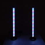 GloboStar® DIGICOLUMN 90760 Επιτραπέζιο Φωτιστικό Πορτατίφ LED 16W 1280lm 180° DC 5V IP20 RGB Dimmable Μαύρο Πλαστικό - Μ3 x Π3 x Υ45cm - ΣΕΤ 2 Τεμαχίων - 2 Χρόνια Εγγύηση