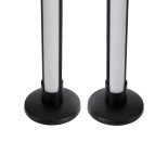 GloboStar® DIGICOLUMN 90760 Επιτραπέζιο Φωτιστικό Πορτατίφ LED 16W 1280lm 180° DC 5V IP20 RGB Dimmable Μαύρο Πλαστικό - Μ3 x Π3 x Υ45cm - ΣΕΤ 2 Τεμαχίων - 2 Χρόνια Εγγύηση