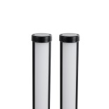 GloboStar® DIGICOLUMN 90760 Επιτραπέζιο Φωτιστικό Πορτατίφ LED 16W 1280lm 180° DC 5V IP20 RGB Dimmable Μαύρο Πλαστικό - Μ3 x Π3 x Υ45cm - ΣΕΤ 2 Τεμαχίων - 2 Χρόνια Εγγύηση