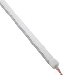 GloboStar® CON-NEONIO 90766-3M  Προφίλ Αλουμινίου 3 Μέτρων - Βάση Στήριξης για την NEONIO Digital Neon Flex LED 14.4W/m 12VDC με Π1.4 x Υ1.4cm - Ασημί - Μ300 x Π1.6 x Υ1.1cm