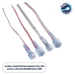 GloboStar® CON-NEONIO 90769 Σετ Αδιάβροχων IP68 Καλωδίων Σύνδεσης για όλες τις NEONIO Digital Neon Flex LED 14.4W/m 12VDC - Διάφανα - Φ1.5 x Μήκος Καλωδίου 15cm