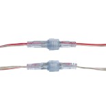 GloboStar® CON-NEONIO 90769 Σετ Αδιάβροχων IP68 Καλωδίων Σύνδεσης για όλες τις NEONIO Digital Neon Flex LED 14.4W/m 12VDC - Διάφανα - Φ1.5 x Μήκος Καλωδίου 15cm