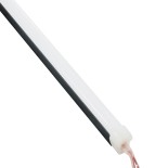 GloboStar® CON-NEONIO 90775-3M  Προφίλ Αλουμινίου 3 Μέτρων - Βάση Στήριξης για την NEONIO Digital Neon Flex LED 14.4W/m 12VDC με Π1 x Υ2.3cm - Μαύρο - Μ300 x Π1.2 x Υ1.3cm