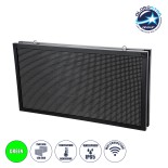 GloboStar® DISPLAY 90813 LED Scrolling Display 96x48cm - Κυλιόμενη Ψηφιακή Πινακίδα / Επιγραφή Διπλής Όψης P10 LED SMD AC 220-240V - Λειτουργία μέσω Wi-Fi με Εφαρμογή APP - Αισθήτηρας Θερμοκρασίας και Υγρασίας - Αδιάβροχο IP65 - Μ102 x Π11 x Υ54.5cm - Πρά