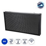 GloboStar® DISPLAY 90814 LED Scrolling Display 96x48cm - Κυλιόμενη Ψηφιακή Πινακίδα / Επιγραφή Διπλής Όψης P10 LED SMD AC 220-240V - Λειτουργία μέσω Wi-Fi με Εφαρμογή APP - Αισθήτηρας Θερμοκρασίας και Υγρασίας - Αδιάβροχο IP65 - Μ102 x Π11 x Υ54.5cm - Μπλ