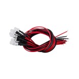 GloboStar® DIODE-LED 73732 Low Power Diode LED - Χαμηλής Ισχύος Δίοδος LED 0.3W DC 12V Κόκκινο - Συσκευασία 10 Τεμαχίων - Dimmable - Φ0.5 x Υ1cm - 2 Χρόνια Εγγύηση