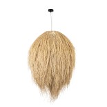 GLOBOSTAR® ARCHIPELAGO 01913 Boho Κρεμαστό Φωτιστικό Οροφής με Ντουί 1 x E27 AC 220-240V IP20 - Μπεζ - Μ80 x Π80 x Υ100cm
