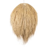 GLOBOSTAR® ARCHIPELAGO 01913 Boho Κρεμαστό Φωτιστικό Οροφής με Ντουί 1 x E27 AC 220-240V IP20 - Μπεζ - Μ80 x Π80 x Υ100cm