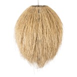GLOBOSTAR® ARCHIPELAGO 01913 Boho Κρεμαστό Φωτιστικό Οροφής με Ντουί 1 x E27 AC 220-240V IP20 - Μπεζ - Μ80 x Π80 x Υ100cm