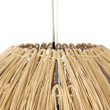 GLOBOSTAR® ARCHIPELAGO 01913 Boho Κρεμαστό Φωτιστικό Οροφής με Ντουί 1 x E27 AC 220-240V IP20 - Μπεζ - Μ80 x Π80 x Υ100cm