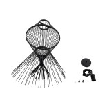 GloboStar® YOSHI 01929 Boho Κρεμαστό Φωτιστικό Φιγούρα Μονόφωτο 1 x E27 IP20 Μαύρο Ξύλο - Μ35 x Π35 x Υ60cm
