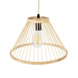 GLOBOSTAR® TYGEE 01930 Boho Κρεμαστό Φωτιστικό Οροφής με Ντουί 1 x E27 AC 220-240V IP20 - Μπεζ - Μ35 x Π35 x Υ22cm