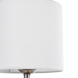 GloboStar® HASUMI 01958 Boho Επιτραπέζιο Φωτιστικό Πορτατίφ Μονόφωτο 1 x E27 AC220-240V IP20 - Φ18 x Υ36cm - Μπεζ Ξύλινο Ρατάν Πλέγμα με Λευκό Καπέλο